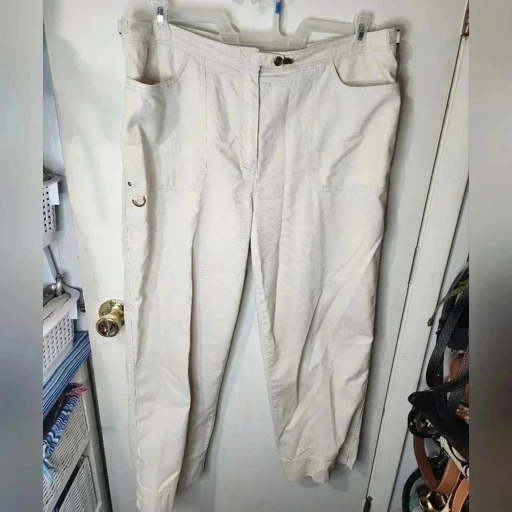 LAUREN "RALPH LAUREN" 100% COTTON SIZE 16 LIGHT CORDURY KHAKI PANTS